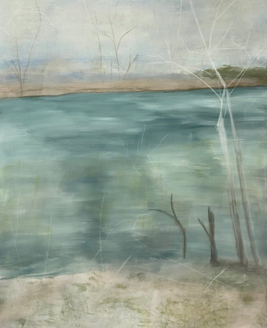 Spring Rising 2, From the Chestatee River Portfolio, 2021, Acrylic on canvas, 60 x 48 inches