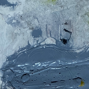 Mini Art 73, 2023, Acrylic on paper, 4 x 4 inches, matte 8 x 8 inches, framed 8x8 inches