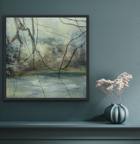 Chestatee river painting by Juanita Bellavance, Cumming, GA artist