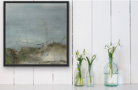 Juanita Bellavance, Mysterious dusk, From the Chestatee River portfolio, 2021, Acrylic on canvas, 24 x 24 inches.