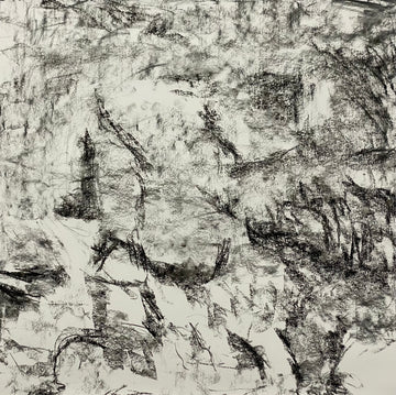 Juanita Bellavance, Ripple makers concept drawing, From the Chestatee River portfolio, 2021, Acrylic on canvas, 24 x 24 inches.