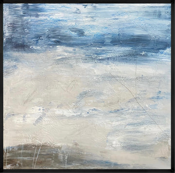 Sands of time, From the Chestatee River portfolio, 2021, 12 x 12 inches. Framed