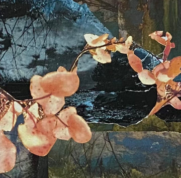 Juanita Bellavance, Romancing the journey 3, 2021, Collage on panel, 12 x 12 inches, Framed