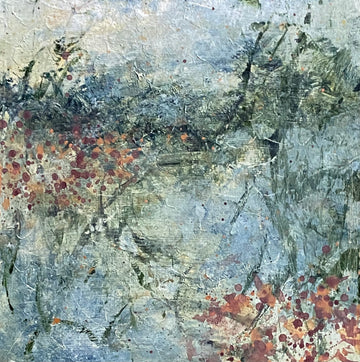 As far as the eye can see, From the 25 Days of Minis portfolio, 2021, Acrylic on panel, 6 x 6 inches, Framed.