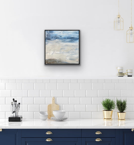 Sands of time, From the Chestatee River portfolio, 2021, 12 x 12 inches. Framed