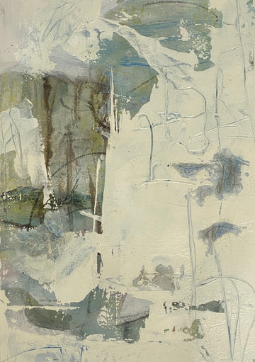 Hidden facts, 2020, Acrylic on paper, 10 x 7 inches unframed.