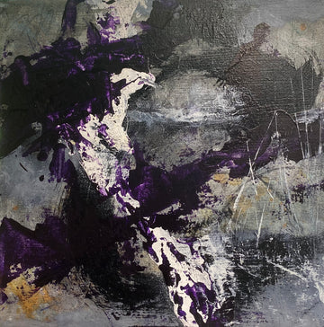 Enriched 2, 2022, Acrylic on canvas board, 8 x 8 inches