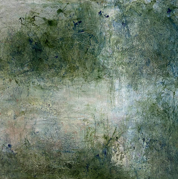 Juanita Bellavance, Tropical Paradise 2, 2021, Acrylic on panel, 12 x 12 inches, Framed