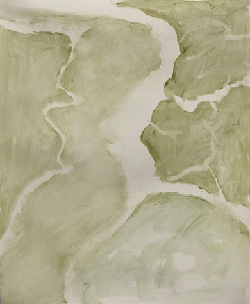 Aerial view 3, 2021, Acrylic on paper, 24 x 18 inches