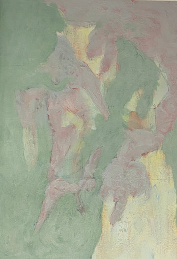 Juanita Bellavance, Meandering, 2020, Acrylic on paper, 10 x 7 inches, unframed.