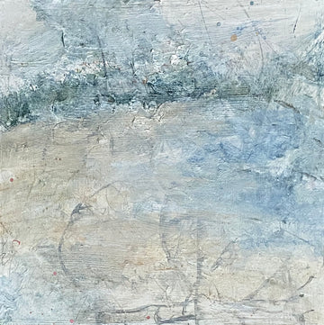 Dec 12, The rocky shore, From the 25 Days of Minis portfolio, Acrylic on panel, 6 x 6 inches, Framed