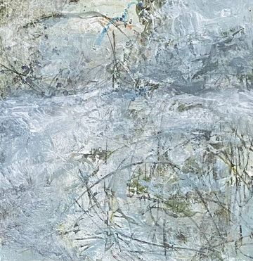 Overlooked subtleties, From the 25 Days of Minis portfolio,  2021, Acrylic on panel, 6 x 6 inches. Framed.