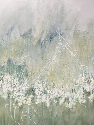 In the Meadow, 2024, Acrylic on canvas, 48 x 36 x 1.5 inches