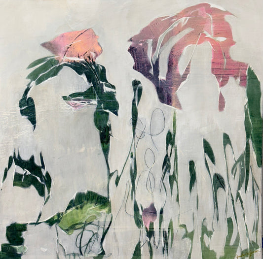 Tangled Grace, Acrylic on canvas, 30x30 inches