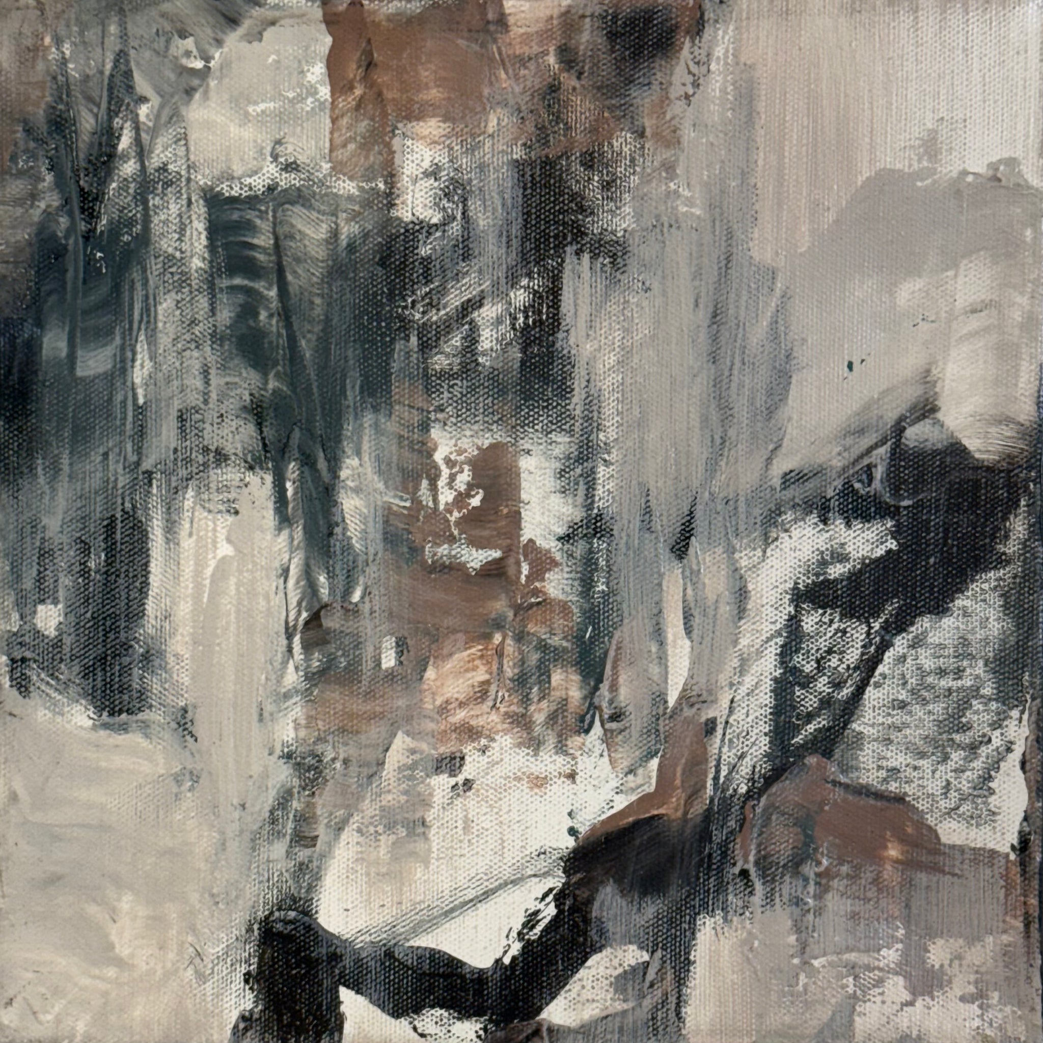 Beneath the Surface 1, Acrylic on canvas, 8x8 inches