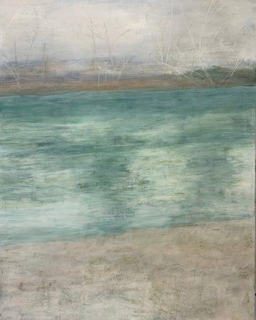 Spring Foliage Rising 2, From the Chestatee River Portfolio, 2021, Acrylic on canvas, 60 x 48 inches