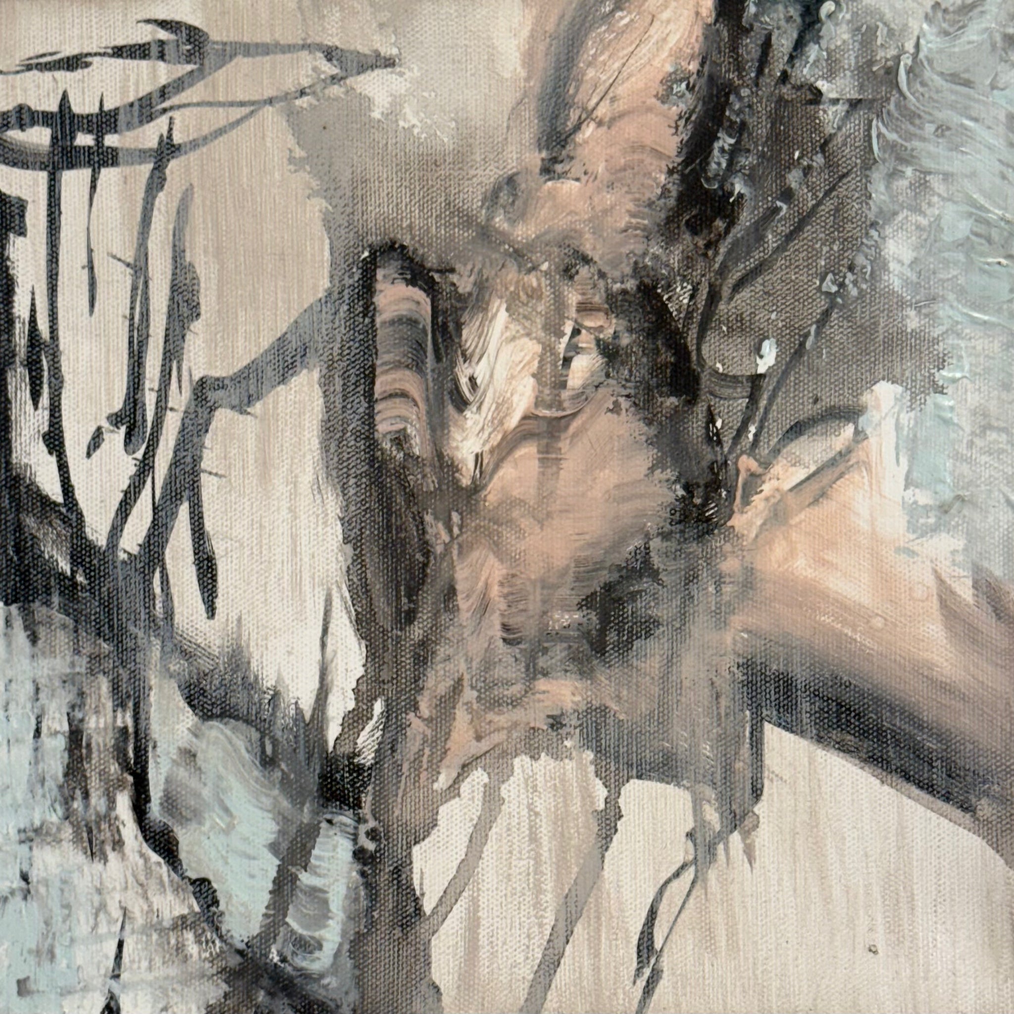 Beneath the Surface 3, Acrylic on canvas, 8x8 inches