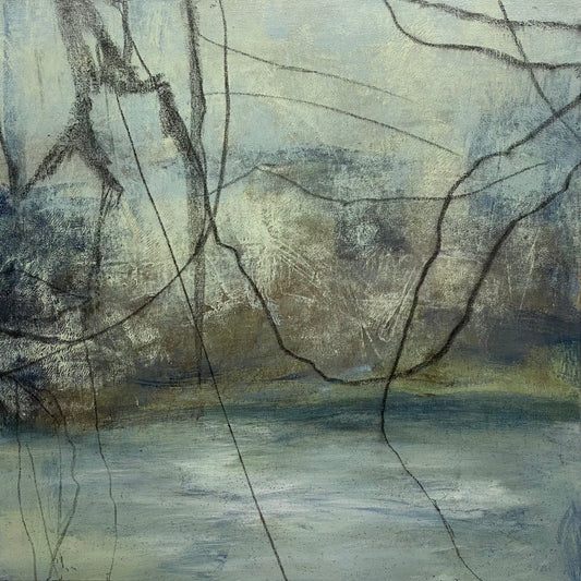 Entanglement, From the Chestatee River portfolio, 2021, Acrylic on canvas, 24 x 24 inches