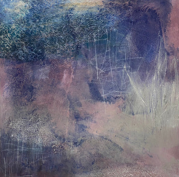 Juanita Bellavance, The finale, From the Chestatee River portfolio, 2021, Mixed media on canvas, 24 x 24 inches