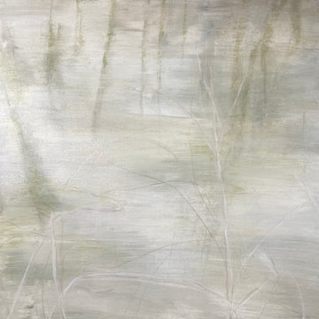 Juanita Bellavance, White on white, From the Chestatee River portfolio, 2021, Acrylic on canvas, 24 x 24 inches.