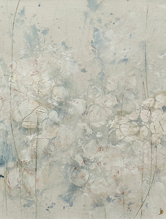 Nature’s Florals 2, 2023, Acrylic on paper, 14 x 11 inches, matted to 20 x 16 inches