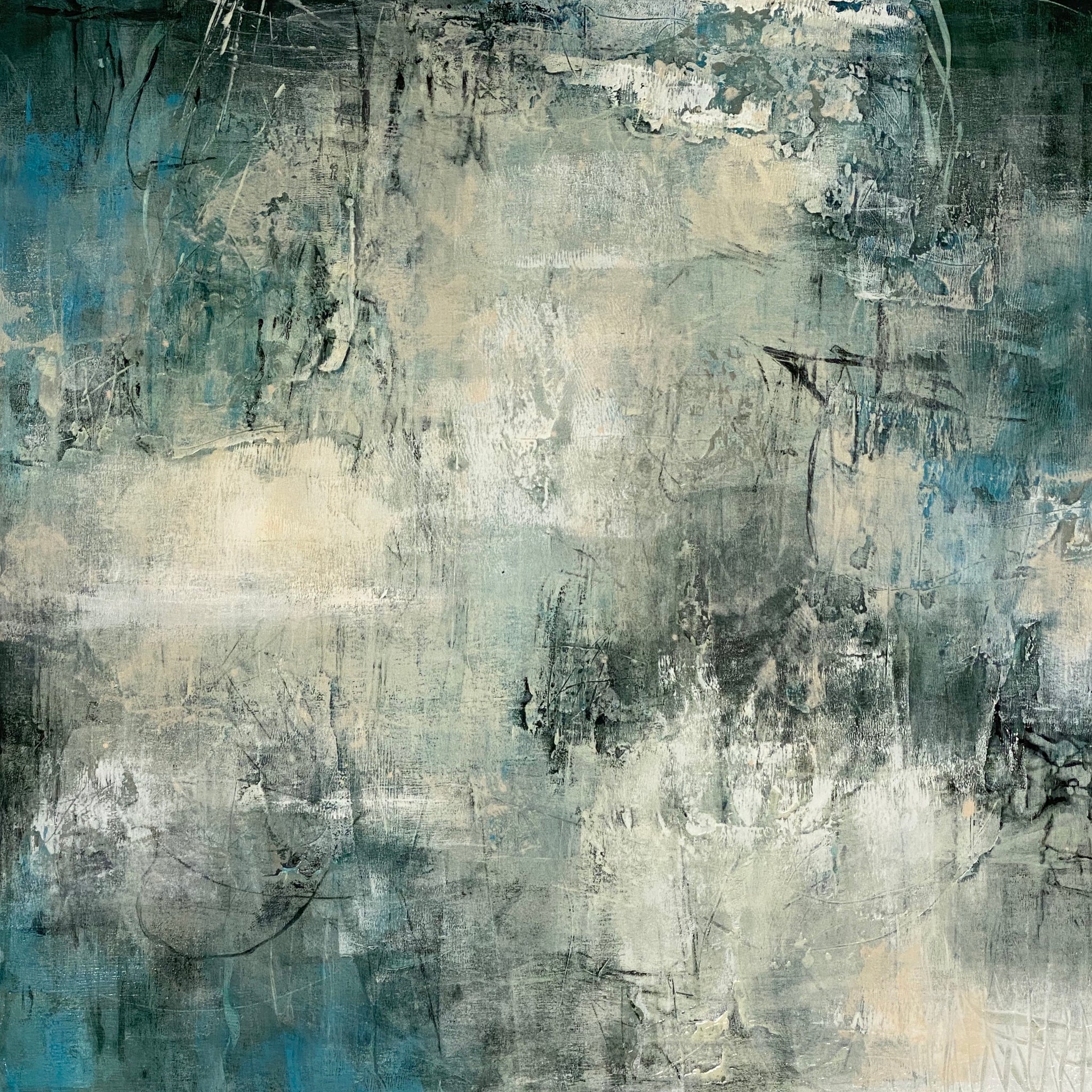 Juanita Bellavance, Depth and duration, 2020, Acrylic on canvas, 24 x 24 inches