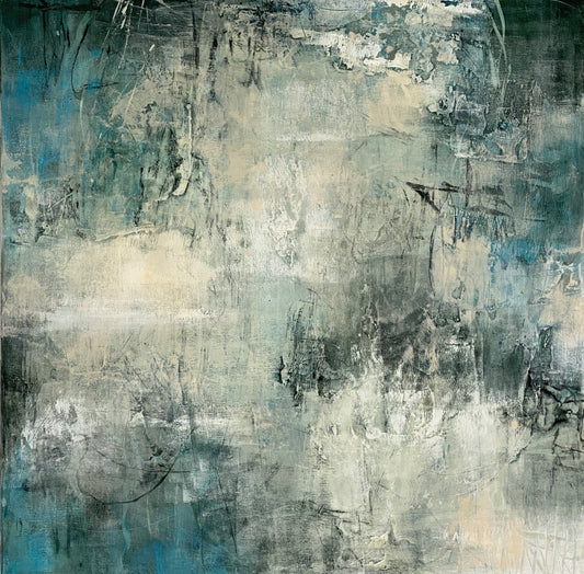 Depth and duration, 2020, Acrylic on canvas, 24 x 24 inches