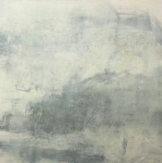 It was a misty day, 2022, Acrylic on canvas, 48 x 48 inches