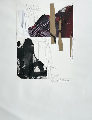Juanita Bellavance, Morphic, 22 x 16, collage on paper, unframed