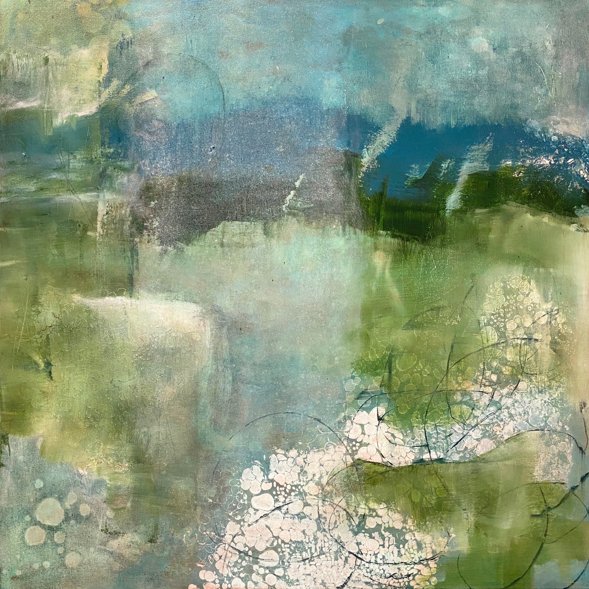 Juanita Bellavance, From the thicket, 2020, Acrylic on canvas, 36 x 36 inches