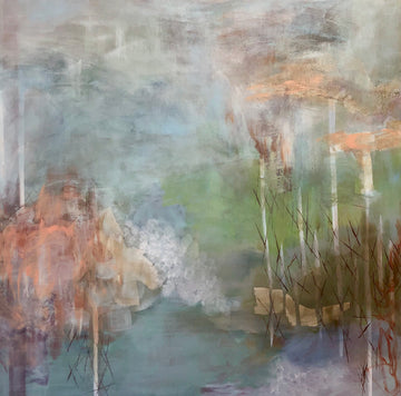 Juanita Bellavance, On the river 1, 2018, Acrylic, 48 x 48 inches
