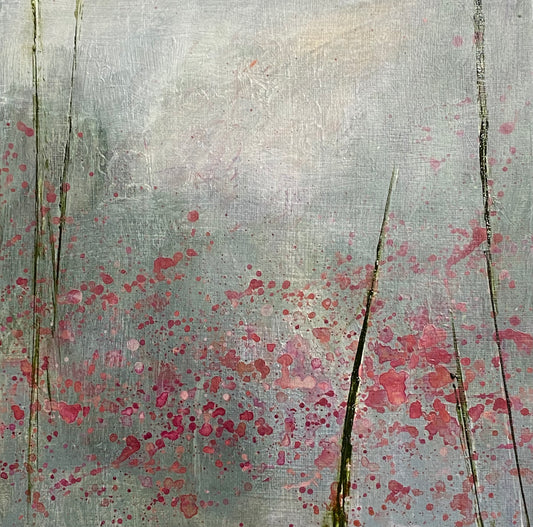 Juanita Bellavance, One misty, moisty morning, 2022, Acrylic on canvas board, 8 x 8 inches