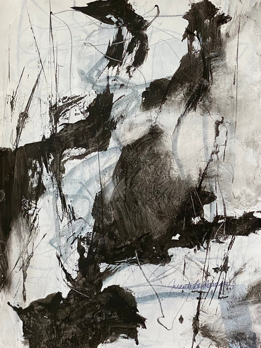 Juanita Bellavance, Simple life 40, 2022, Acrylic on paper, 12 x 9 inches, Unframed