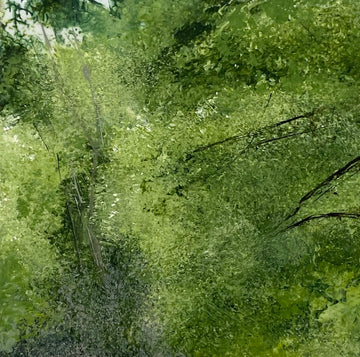 Gibbs trees 3, From the Gibbs Gardens portfolio, 2021, Acrylic on panel, 6 x 6 inches