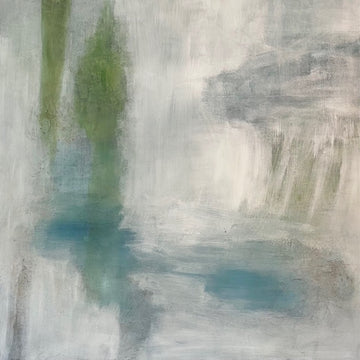 Cascades, 2021, Acrylic on canvas,48 x 48 inches