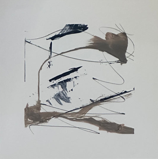 Maquette 11, 2022, Acrylic on paper, 4 x 4 inches