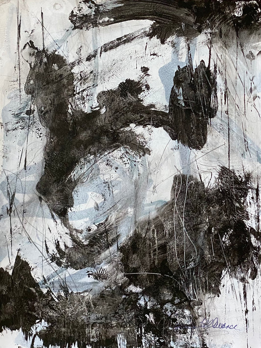 Juanita Bellavance, Simple life 42, 2022, Acrylic on paper, 12 x 9 inches, Unframed